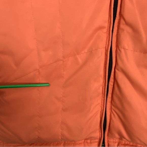 WindRiver Reversible Down Filled Puffer Vest Corduroy and Orange Sz Medium - Picture 6 of 13
